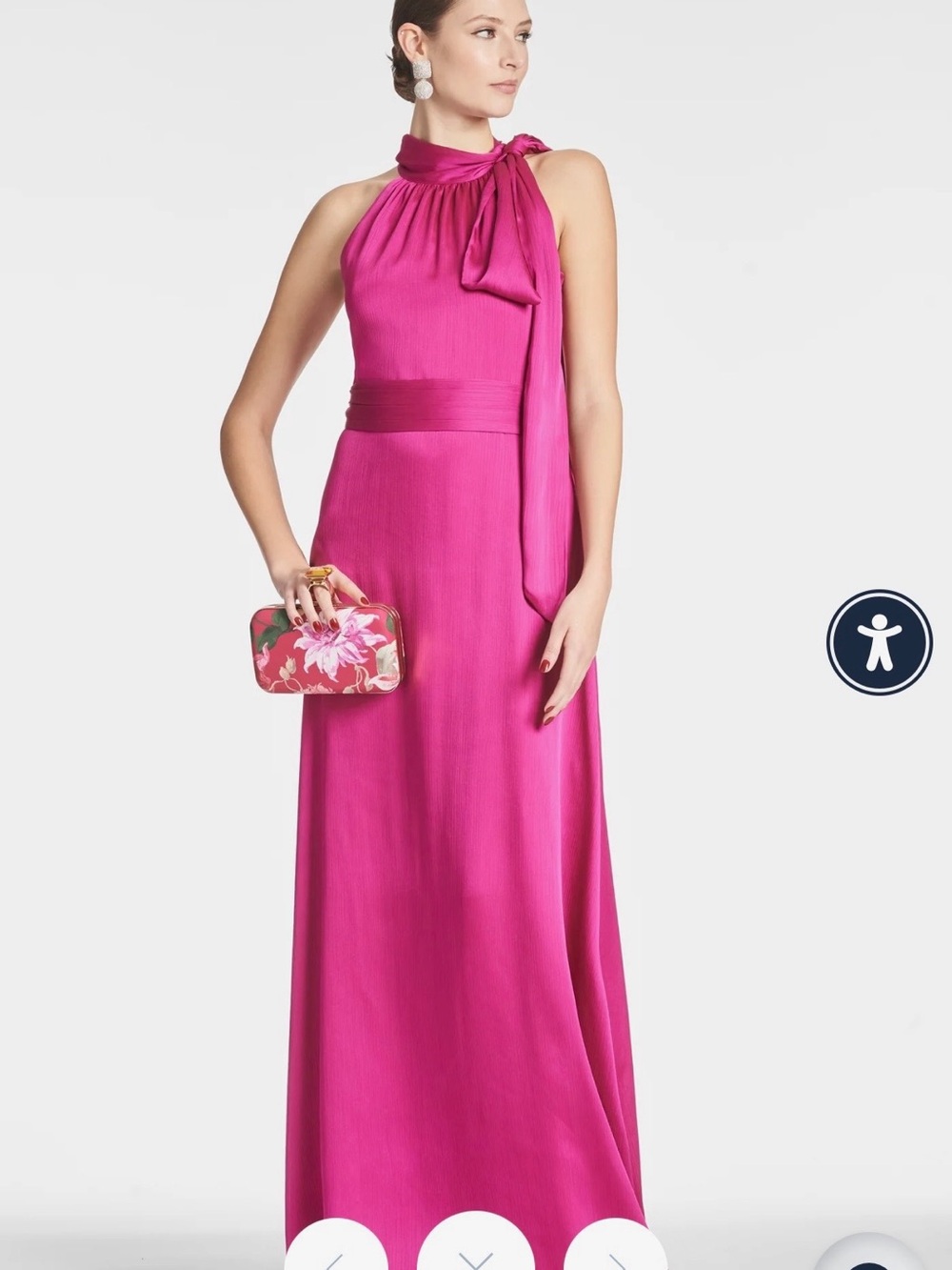 Sachin + Babi Kayla Gown, fuchsia